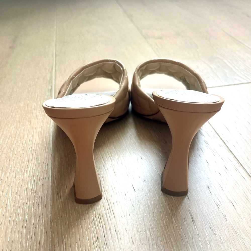 Vince Camuto Tan Quilted Heels - Picture 5 of 6
